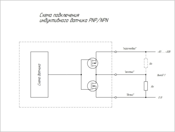 Индуктивный датчик V1B-I-1-AM18-B-S-1-8