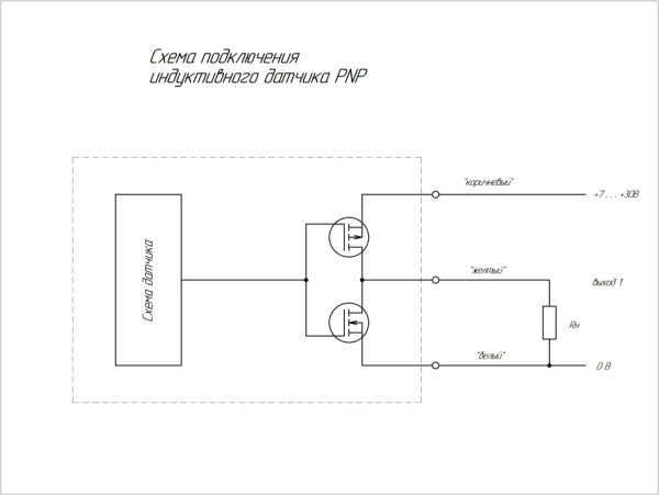 Индуктивный датчик V1B-I-2-AM12-A-P-1-8